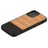Funda protectora Man and Wood para iPhone 12 mini Herringbone Nero negro