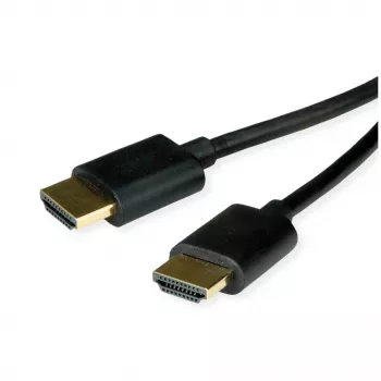 ROLINE cable HDMI High Speed con Ethernet Slim ST-ST negro 3 m 11.04 - cable - digital/display/vídeo