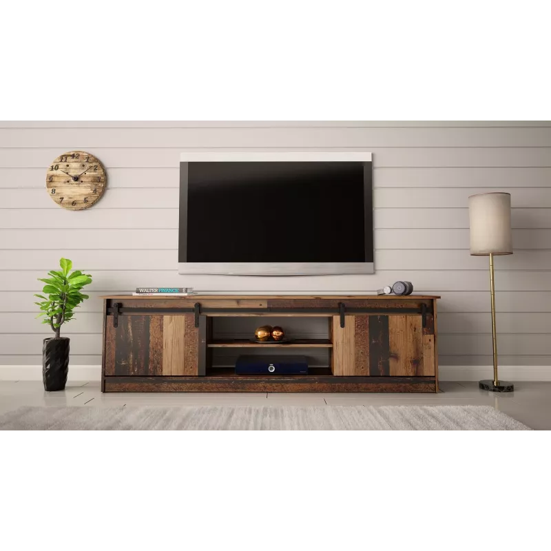 Mueble RTV GRANERO 200x56.7x35 madera vieja