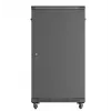 Armario rack 19 pulgadas LANBERG 22HE 600x1000 mm, negro, puertas de cristal delanteras y traseras