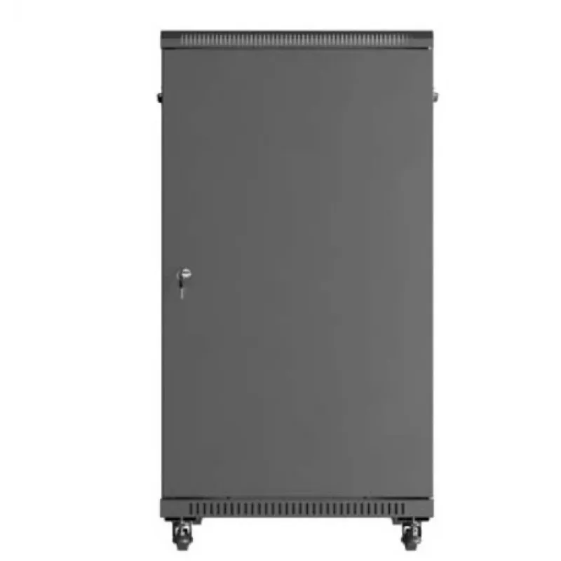 Armario rack 19 pulgadas LANBERG 22HE 600x1000 mm, negro, puertas de cristal delanteras y traseras