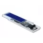 Carcasa para SSD DeLOCK 42620 carcasa externa para SSD M.2 NVME PCIe con conector hembra USB Type-C, transparente