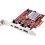 Renkforce RF-4679642 Tarjeta controladora USB 3.2 Gen 2 de 2+2 puertos USB 3.2 Gen 2, USB-C™ PCIe (RF-4679642)