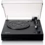 Tocadiscos Lenco LS-15BK negro tocadiscos de transmisión por correa LS15, preamplificador fonográfico integrado, salida USB