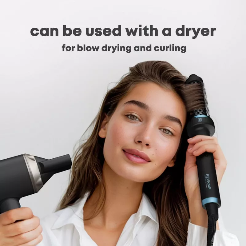 Cepillo térmico Revamp BR-1300A-EU Ceramic Ionic 30mm – cepillo de peinado con calor para el pelo