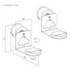 Soporte de pared MACLEAN MC-495 para 2 altavoces Sonos ERA, ángulo ajustable, robusto