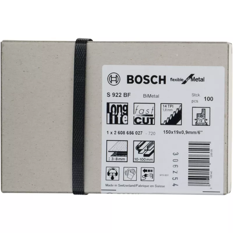 Hoja de sierra de calar/curva/sable Bosch 2 608 656 027 bimetálica 100 uds.