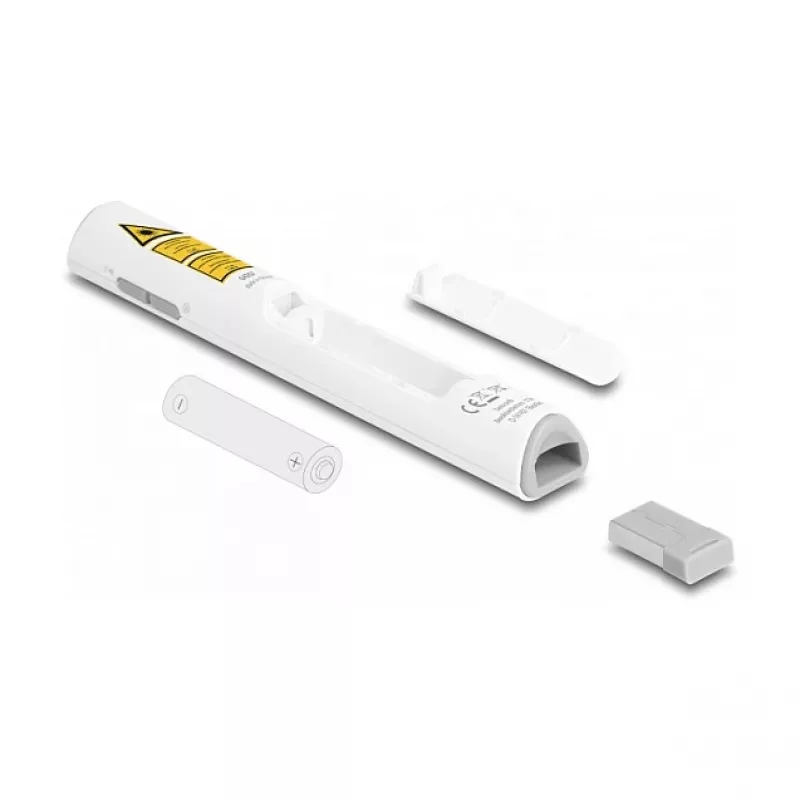 DeLOCK presentador láser USB blanco inalámbrico con receptor USB RF Nano