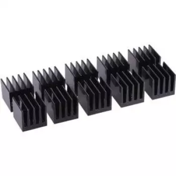Disipador de aluminio Alphacool GPU RAM 15x15mm - negro 10 uds. (17155)