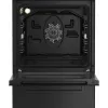 Cocina independiente BEKO FSM52331DBDS, encimera de gas 4 fuegos (2900/2000/2000/1000 W), horno eléctrico 60 L, 60 cm, clase de eficiencia energética A, negro
