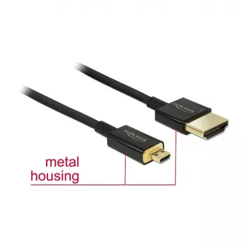 Cable HDMI DeLOCK 85119 0,25 m Type-A Type-D Negro