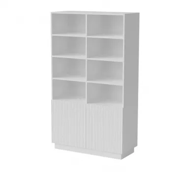Armario de almacenaje Cama Meble LIVERTI estantería 100×420×1705 mm blanco