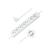 Extensión de alimentación LogiLink LPS271 1.5m 6 Tomas de CA Interior Blanco