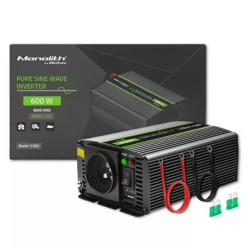 Convertidor de tensión para coche Qoltec Monolith 600 W 12 V