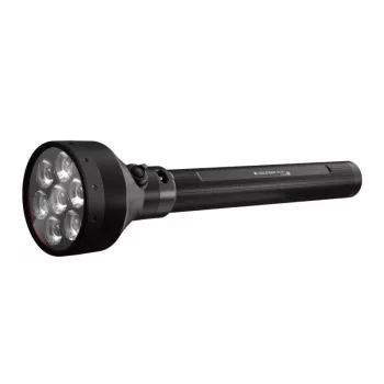 Linterna de mano LED recargable Ledlenser P21R negra, 1000 lm, IP68, batería 32700, haz 1100 m