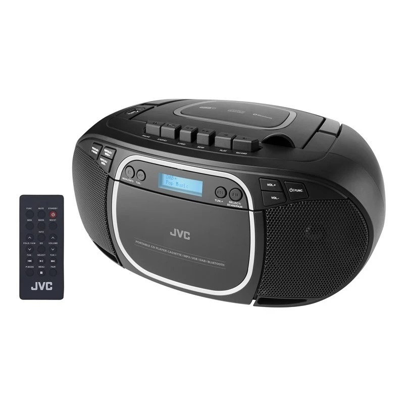 JVC RC-E561B-DAB reproductor de CD negro reproductor de CD portátil