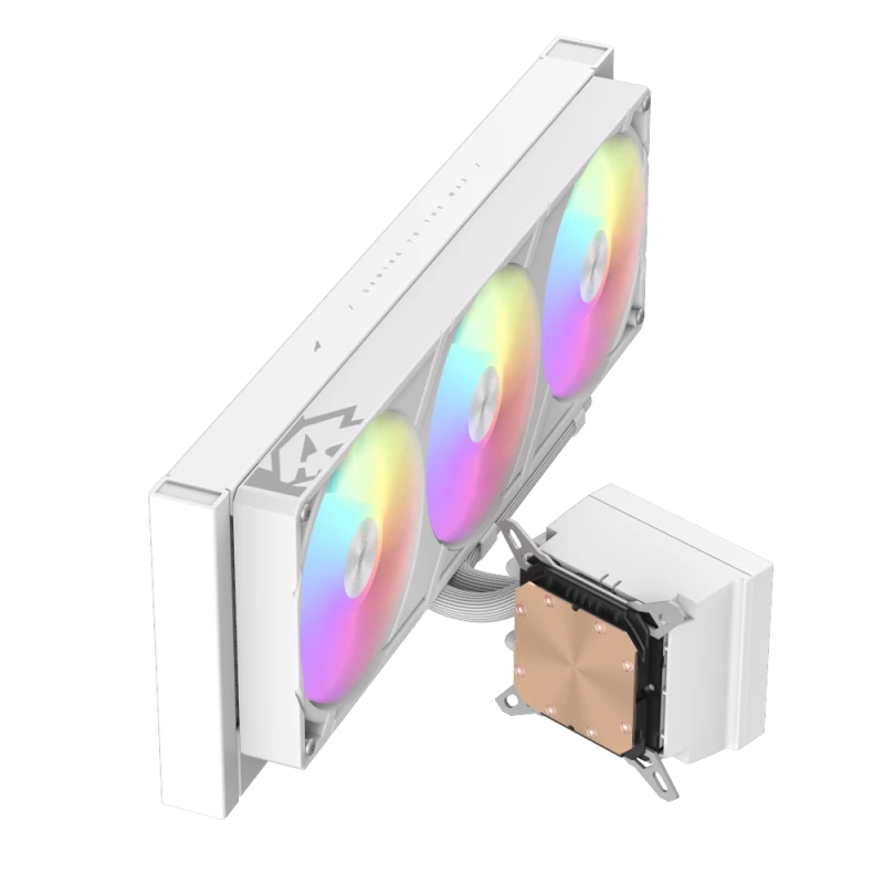 Refrigeración líquida para CPU Gamemax | GLACIER 360 LCD WH | Intel, AMD