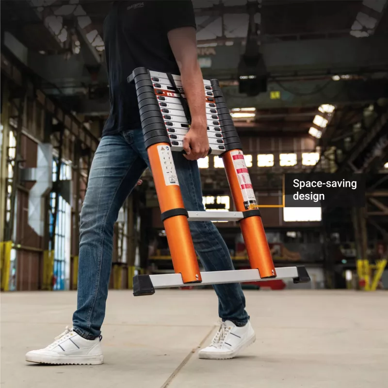 Escalera telescópica Batavia B.V. Giraffe AIR 3,81 m, escalera extensible compacta de aluminio