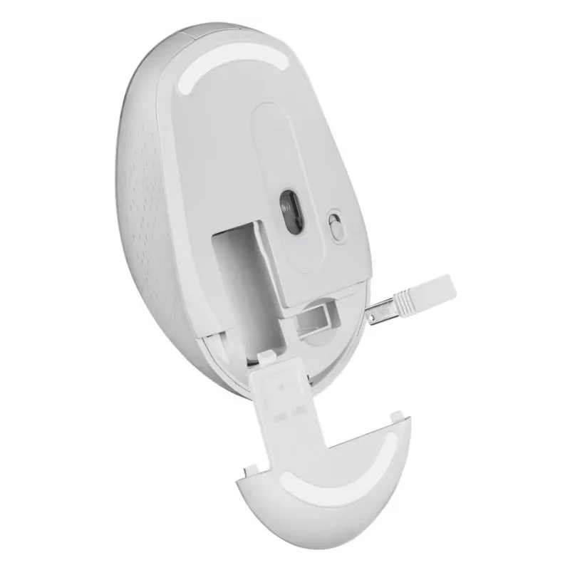 Ratón inalámbrico con clic silencioso AURIS MB-027 800/1200/1600 DPI blanco
