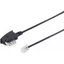 Cable de teléfono ShiverPeaks 70143 con conector TAE-N para conexiones de línea fija