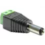 Adaptador de género de cable DeLOCK 65396 DC 2.1 x 5.5 mm 2p Negro Verde