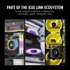 CORSAIR iCUE LINK LX120-R RGB Reverse Blade PWM ventilador para caja, 120 mm, blanco