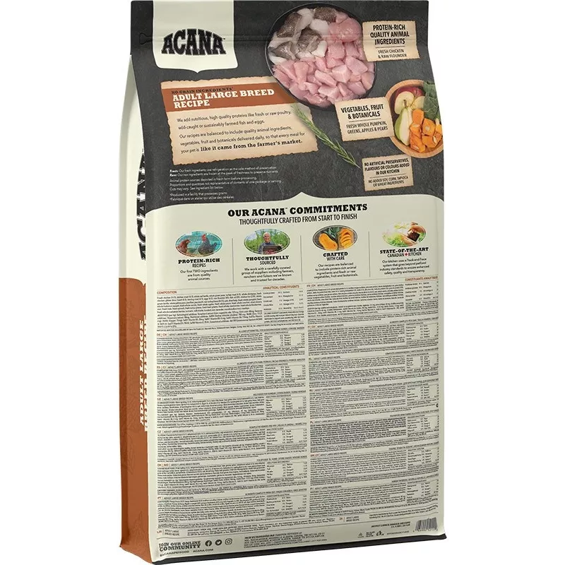ACANA Adult Large Breed – pienso para perros – 11,4 kg
