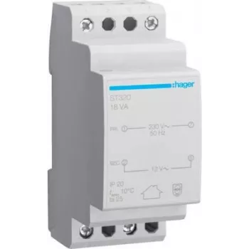 Hager Transformador de seguridad 12 V 1,5 A ST320 (ST320)