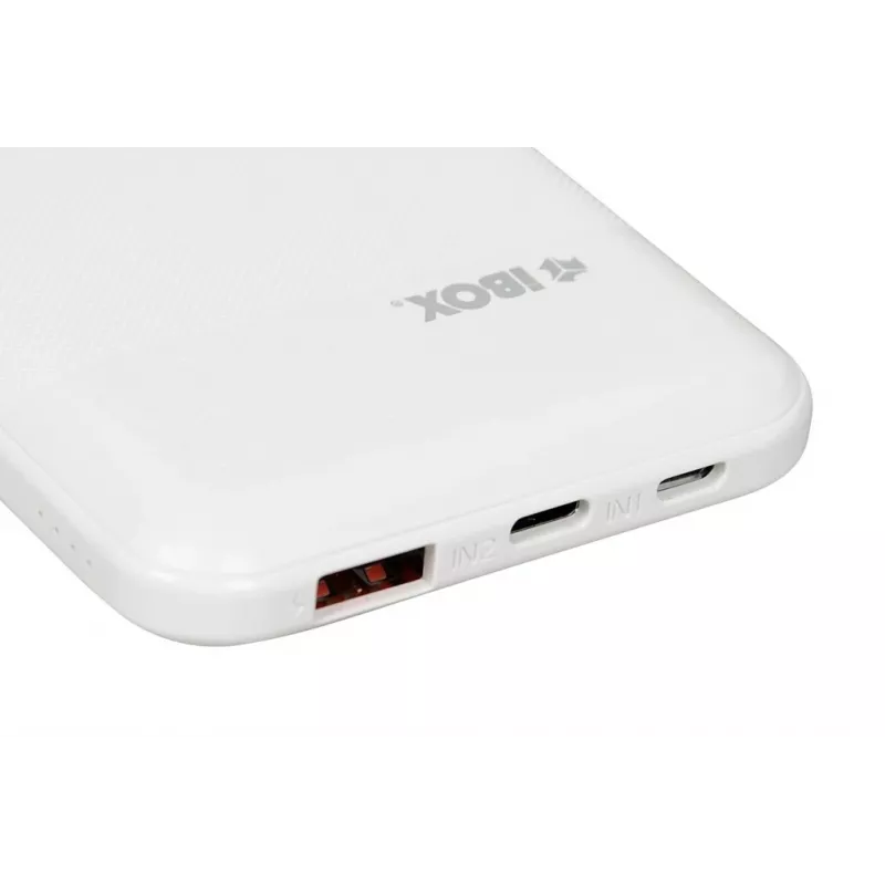 Batería externa portátil IBOX IPB10 10000 mAh, Li-Ion, Quick Charge 3.0, salidas USB-C y USB-A, 20W PD