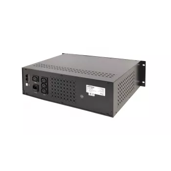 Gembird - SAI rack 19'' 3,4U 1500VA, 4 salidas IEC 230V, entrada IEC14, RJ11, USB, LCD line-interactive 1,5 kVA 900 W 4 tomas