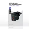 Qoltec Cargador GaN POWER PRO | 2xUSB-C | 2xUSB | 130W | 5-20V | 1.5-5A | XP | negro