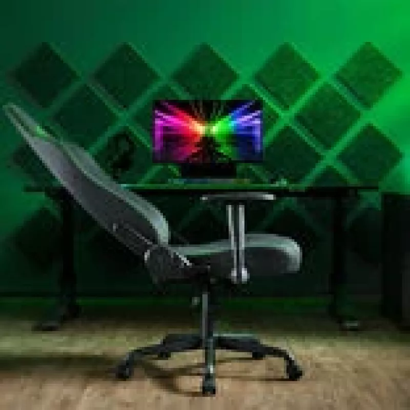Silla gaming Razer Iskur V2 X Fabric negra – diseño ergonómico, soporte lumbar, tapizado de tela
