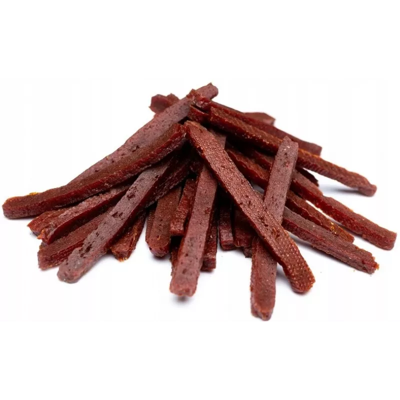 Hilton Tiras de conejo snack para perros 500 g — premios dietéticos de carne de conejo, bolsa de 500 g, 30 % proteína, 3 % grasa