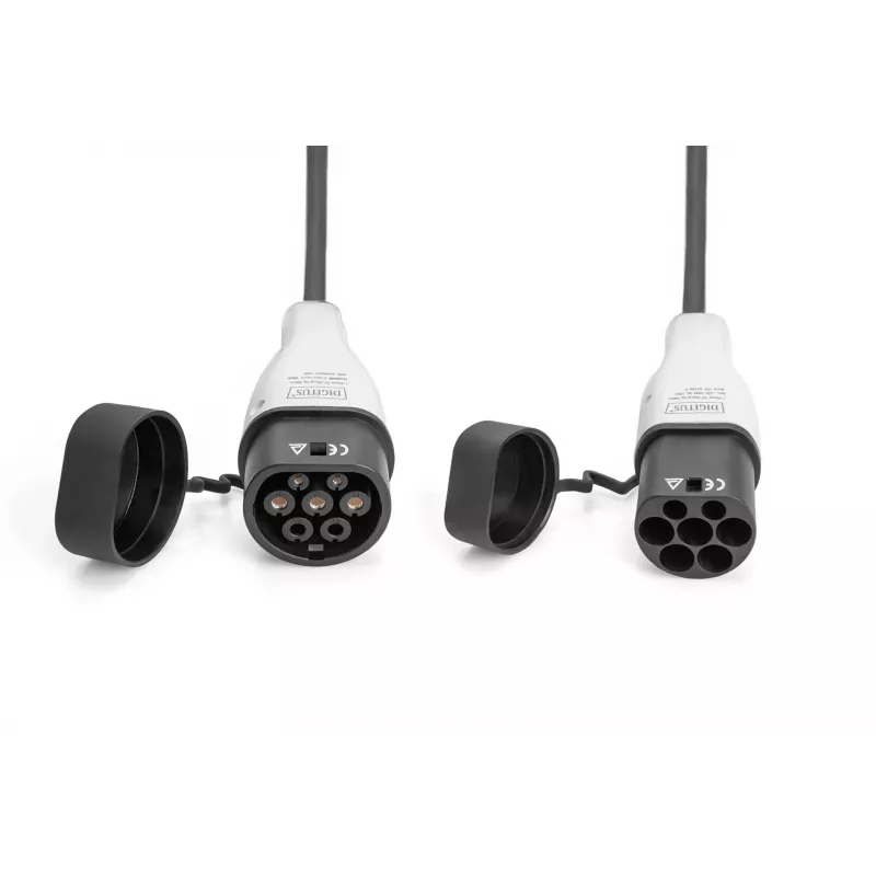Cable de carga para VE Digitus 7,5 m Type 2 a Type 2 32 A 240 V