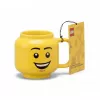 Taza de cerámica Room Copenhagen LEGO Happy Boy Small Amarilla 40460806 — taza de cerámica pequeña, diseño LEGO