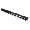 Patch panel Extralink 24 puertos U/UTP (UTP) modular, 1U, negro, 482,6 mm de ancho