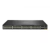 HPE - Aruba 6300M - Switch - L3 - gestionado - 48 x 10/100/1000 (1 PoE+) + 4 x 1 Gigabit / 10 Gigabit / 25 Gigabit / 50 Gigabit SFP56 (Uplink / Stacking) frontal y lateral a posterior