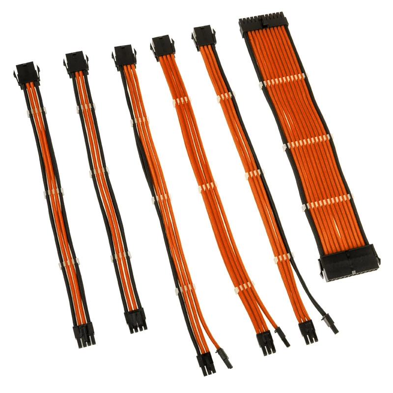 Set de prolongación de cables Kolink Core Adept naranja
