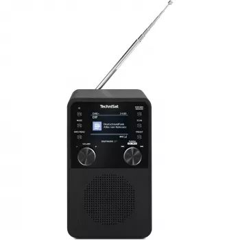 Radio digital TECHNISAT DigitRadio 317 — negra, recepción FM y DAB+
