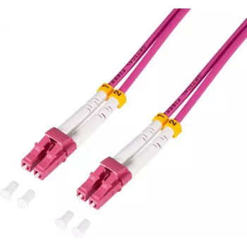 Cable de conexión de fibra óptica LogiLink FC4LC03 violeta [1x conector LC/UPC - 1x - cable - digital/pantalla/vídeo (FC4LC03)
