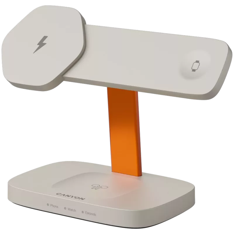 Canyon WCS-310 - Hexagon 310 - 3en1 - base de carga inalámbrica Qi para 3 dispositivos a la vez