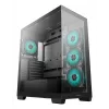Caja de PC DeepCool CG580 4F semitorre — ATX/ITX/MicroATX, cristal templado, 3×120mm+1×120mm ventiladores, 2×3,5