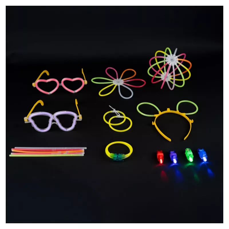 RealPower 495549 Glow Sticks Big Party Box, 488 uds.