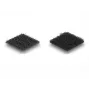 Puntos de velcro DeLOCK cuadrados autoadhesivos, 64 uds., negro
