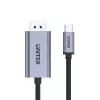 Adaptador de cable UNITEK V1409A USB-C DisplayPort Negro, Gris