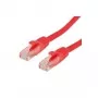 Cable de parcheo UTP VALUE Cat.6, LSOH, rojo, 0,5m (21.99.1021)
