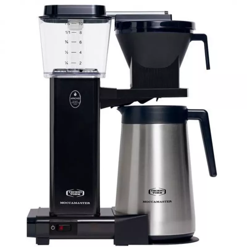 Cafetera de filtro MOCCAMASTER KBGT 741 — 1,25 l (10 tazas), 1520 W, acero, depósito de agua extraíble