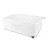 Panera Maestro MR1677-AR-W – rectangular acero inoxidable, blanco, 340×220×160 mm