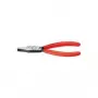 Alicate plano Knipex longitud total 140 mm cabeza negra atram. cubierta de rótula