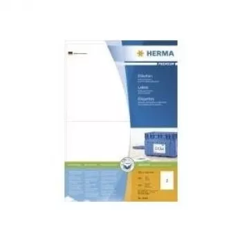 HERMA SuperPrint - etiquetas - blanco - A5 (148 x 210 mm) - 400 uds. (200 hojas x 2) (4628)